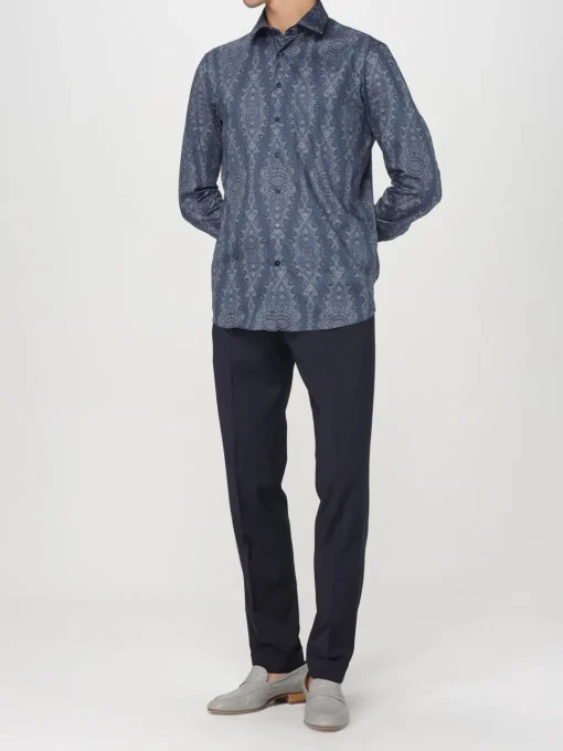 Camicia Etro in cotone con stampa Paisley