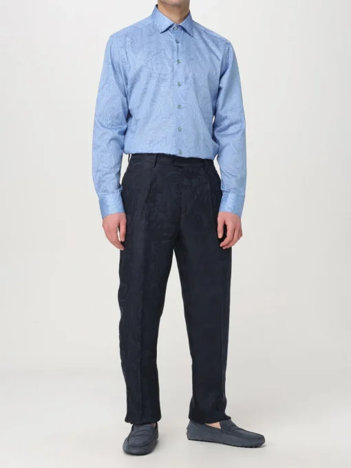 Camicia Etro in cotone con stampa Paisley