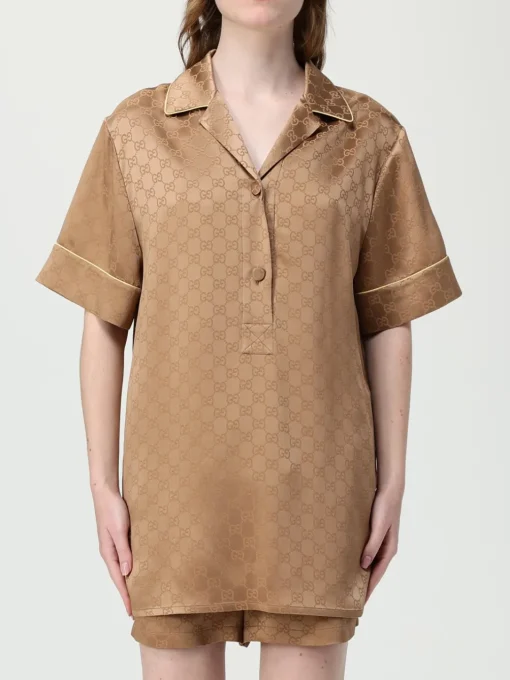 Camicia GG Supreme Gucci in raso