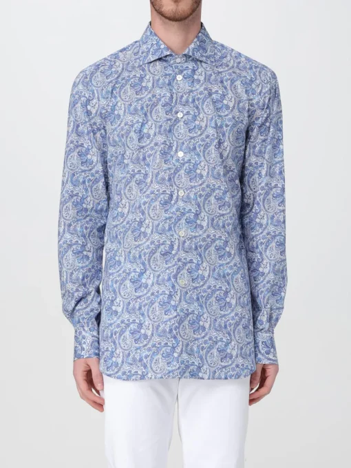 Camicia Kiton in cotone stampato