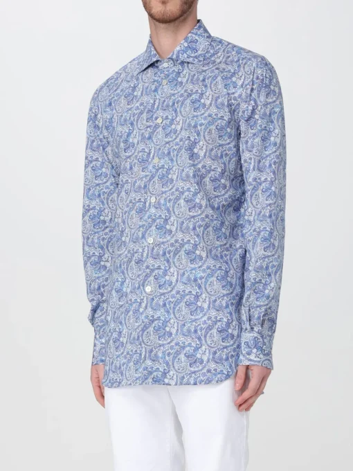 Camicia Kiton in cotone stampato