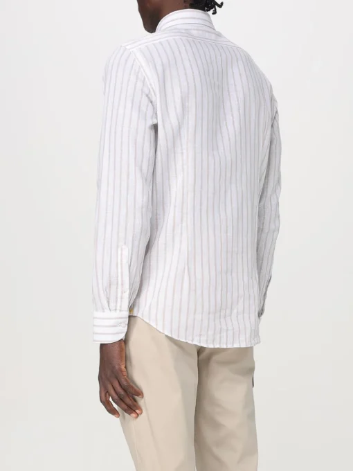 Camicia Manuel Ritz in lino e cotone a righe