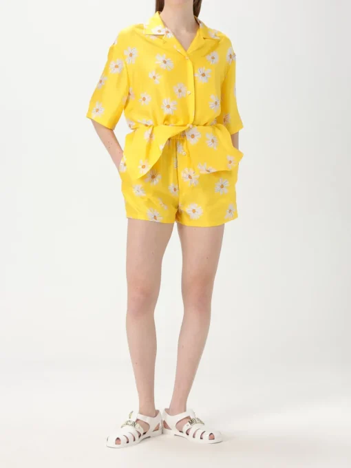 Camicia Moschino Couture in seta con stampa floreale