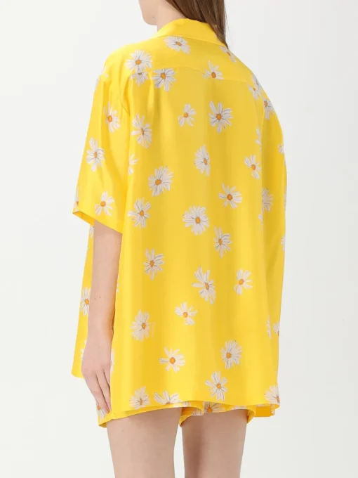 Camicia Moschino Couture in seta con stampa floreale