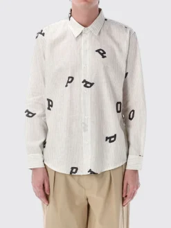 Camicia Pop Trading Company in misto cotone e lino