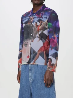 Camicia Sunnei in organza con stampa Brigitte