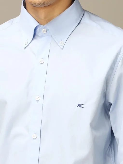 Camicia XC in cotone con logo ricamato