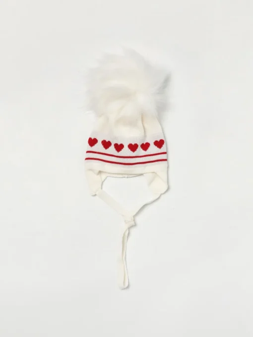 Cappello a berretto con cuori Monnalisa
