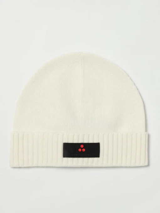 Cappello a berretto in misto lana con logo Peuterey