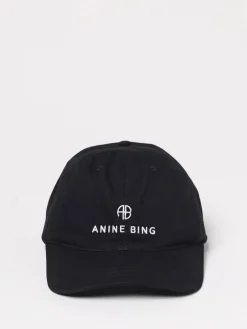 Cappello Anine Bing in cotone con logo ricamato