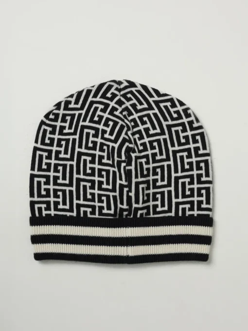 Cappello Balmain in misto cotone jacquard