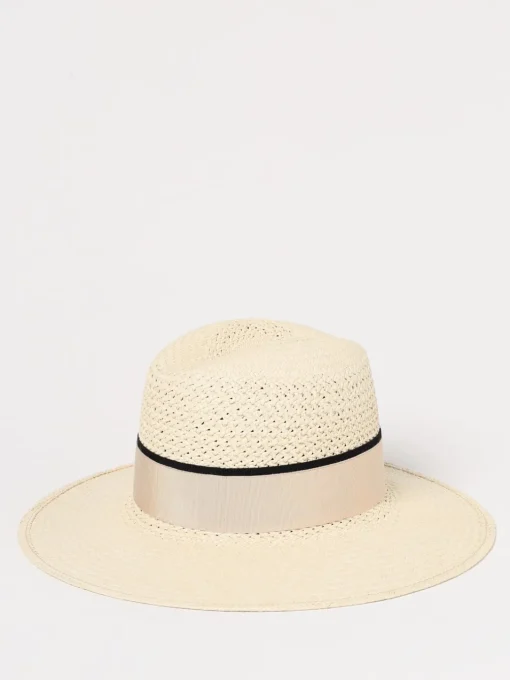 Cappello Borsalino in paglia intrecciata