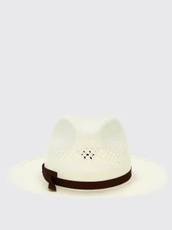 Cappello Borsalino in rafia traforata