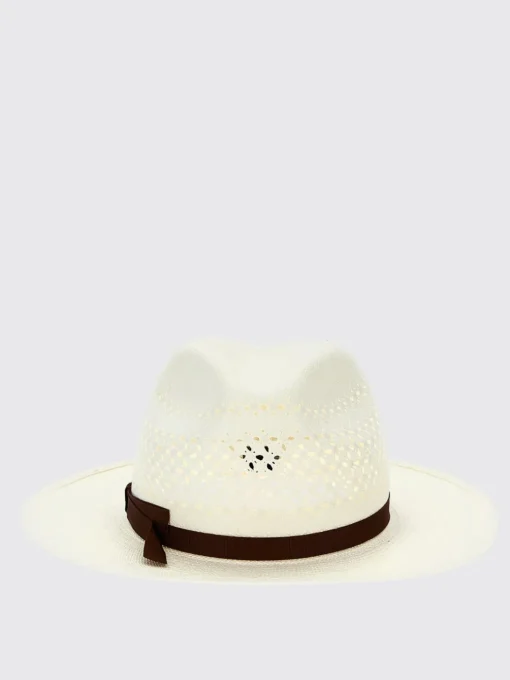 Cappello Borsalino in rafia traforata