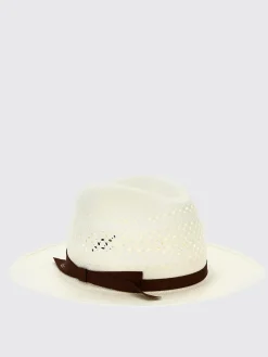 Cappello Borsalino in rafia traforata