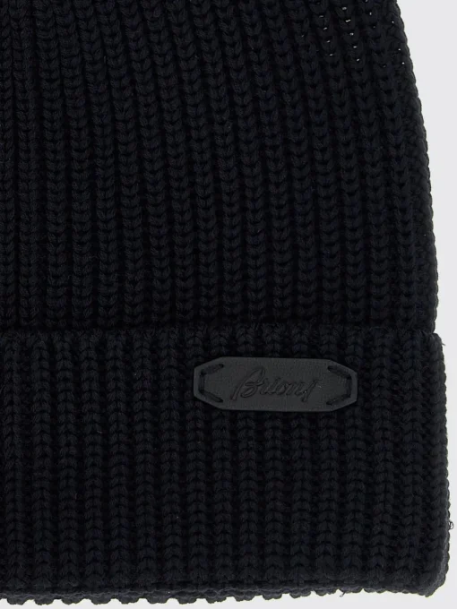 Cappello Brioni in maglia di lana a coste