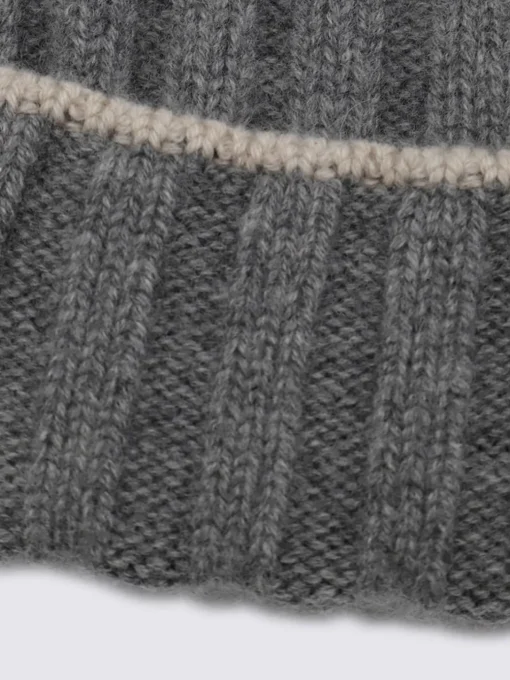 Cappello Brunello Cucinelli in cashmere a coste