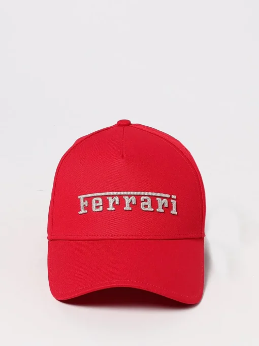 Cappello da baseball con logo Ferrari