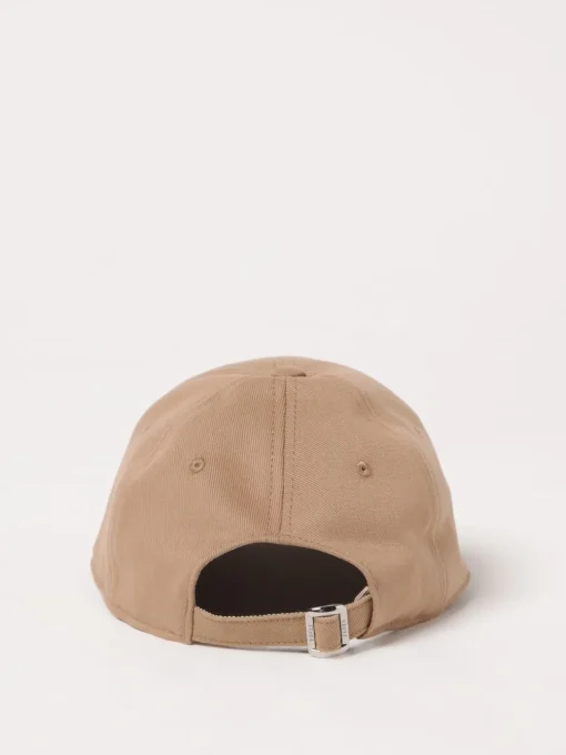 Cappello Fendi in canvas di cotone con logo ricamato