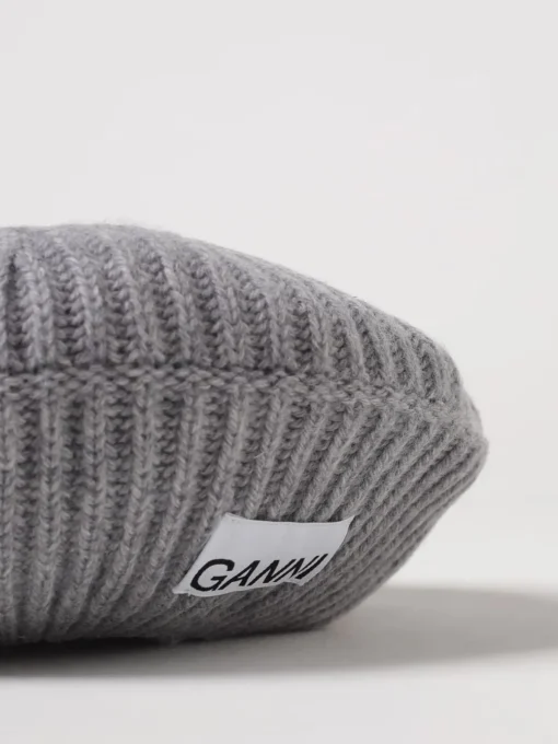 Cappello Ganni in misto lana a coste