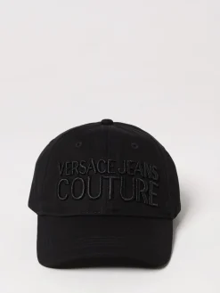 Cappello Versace Jeans Couture in cotone con logo ricamato