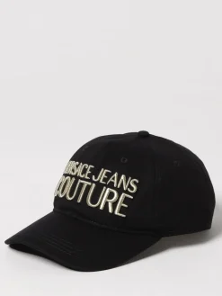 Cappello Versace Jeans Couture in cotone con logo ricamato