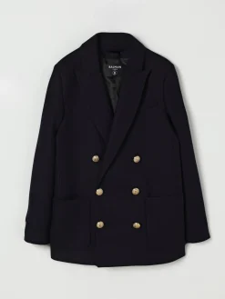 Cappotto a doppiopetto in lana vergine Balmain