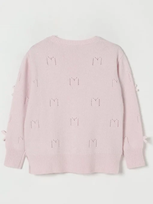 Cardigan con fiocchi all-over Monnalisa