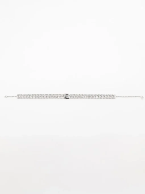 Choker Blumarine in ottone con strass incastonati