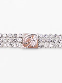 Choker Blumarine in ottone con strass incastonati