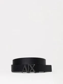 Cintura Armani Exchange reversibile in pelle a grana