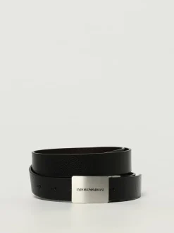 Cintura Emporio Armani reversibile in pelle a grana
