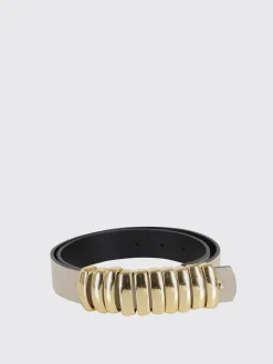 Cintura Federica Tosi in pelle con anelli metallici