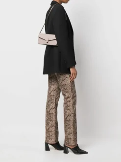 Clutch Iside in pelle di vitello martellata Valextra
