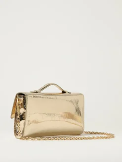Clutch Sparkling Secret Pon-Pon in vernice laminata