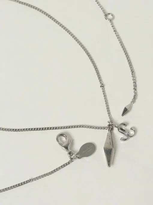 Collana Diamond Jimmy Choo in ottone con ciondolo