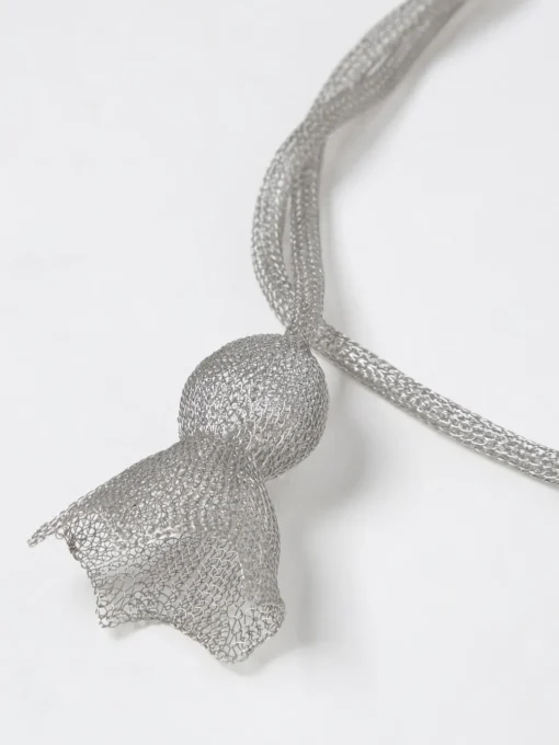 Collana Maliparmi in acciaio crochet