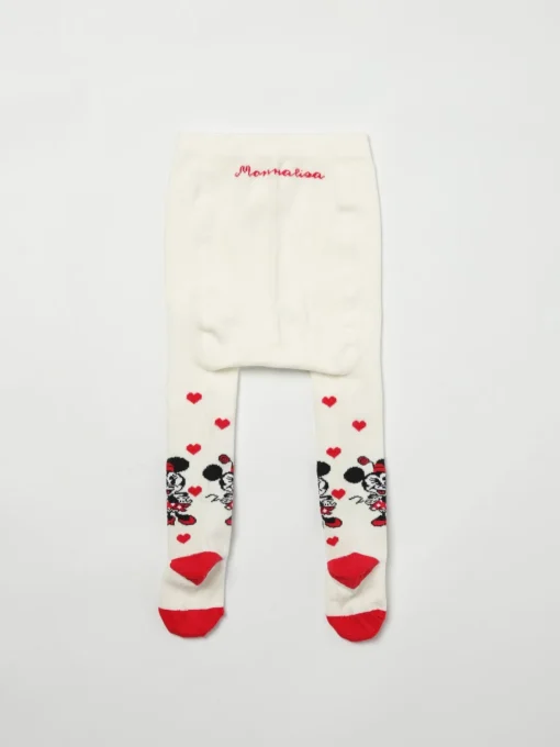 Collant Monnalisa in cotone stretch jacquard