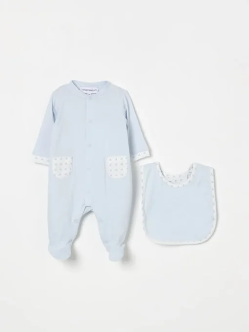 Coordinato in cotone con logo Emporio Armani