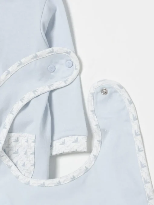 Coordinato in cotone con logo Emporio Armani