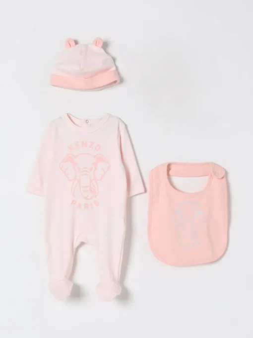 Coordinato in cotone con logo Kenzo Kids