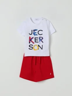 Coordinato in cotone con logo Jeckerson