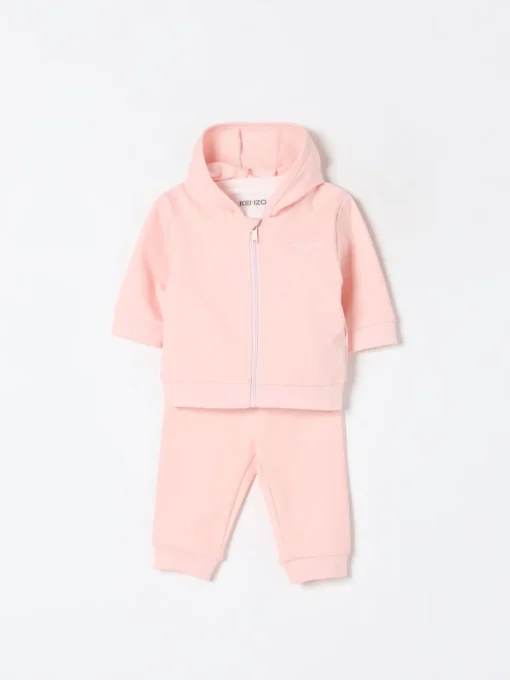 Coordinato in cotone con stampa Elefante Kenzo Kids
