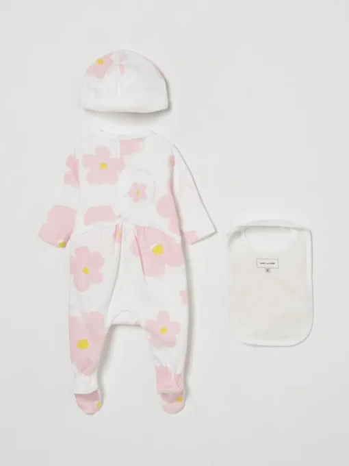Coordinato in cotone floreale Little Marc Jacobs