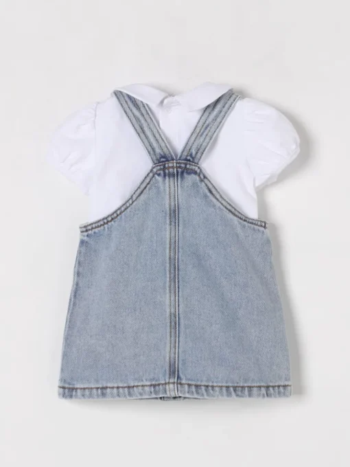 Coordinato in denim con toppe Teddy Moschino