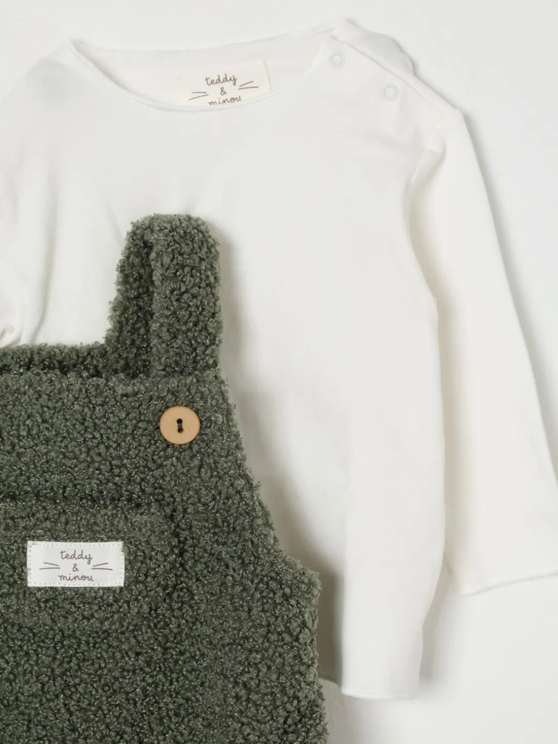 Coordinato in tessuto teddy Teddy & Minou