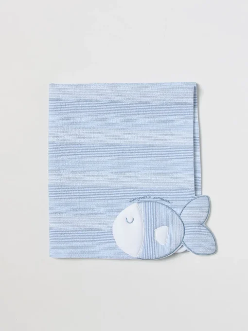 Coperta Emporio Armani Kids in cotone increspato