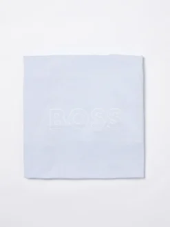 Copertina in cotone con logo Boss