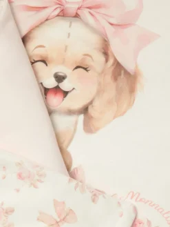 Copertina Monnalisa in cotone con stampa floreale