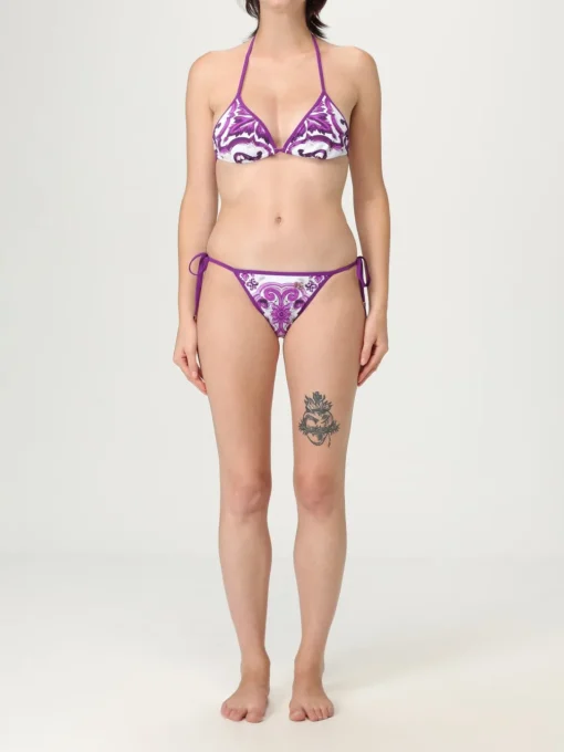 Costume da bagno bikini stampa maioliche Dolce & Gabbana